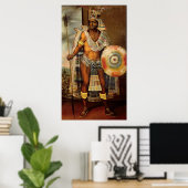 Portrait von Montezuma II Poster (Heimbüro)