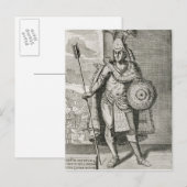 Portrait von Montezuma II Postkarte (Vorne/Hinten)