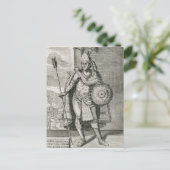 Portrait von Montezuma II Postkarte (Stehend Vorderseite)