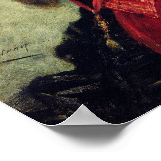 Portrait von Mounet-Sully Poster (Ecke)