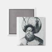 Portrait von Murad III Magnet (Vorderseite/Rückseite)
