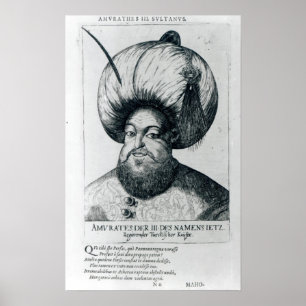 Portrait von Murad III Poster