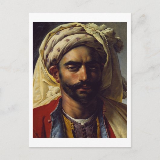 Portrait von Mustapha Postkarte (Vorderseite)
