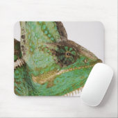 Portrait von mutig gefärbtem Jemen Chameleon Mousepad (Mit Mouse)
