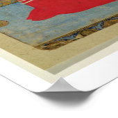 Portrait von Nadir Shah Afshar von Persia (1688-17 Poster (Ecke)