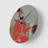 Portrait von Nadir Shah Afshar von Persia (1688-17 Runde Wanduhr (Winkel)