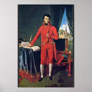 Portrait von Napoleon Bonaparte als erster Konsul, Poster