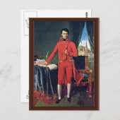 Portrait von Napoleon Bonaparte als erster Konsul, Postkarte (Vorne/Hinten)