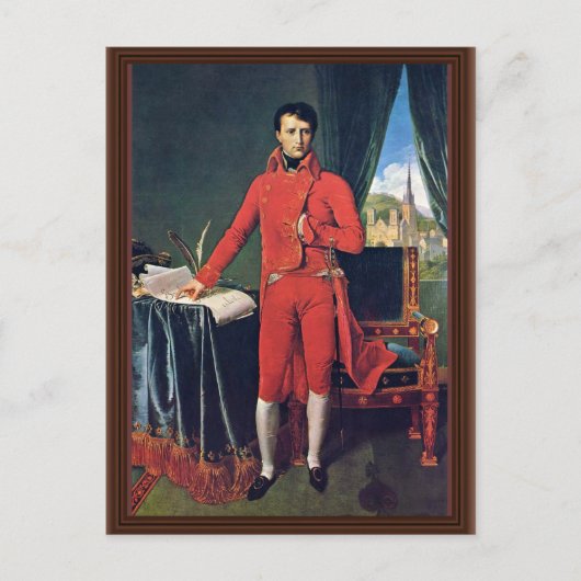 Portrait von Napoleon Bonaparte als erster Konsul, Postkarte (Vorderseite)