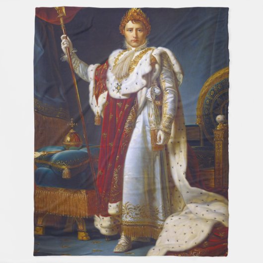 Portrait von Napoleon Bonaparte, Francois Gérard Fleecedecke (Vorderseite)