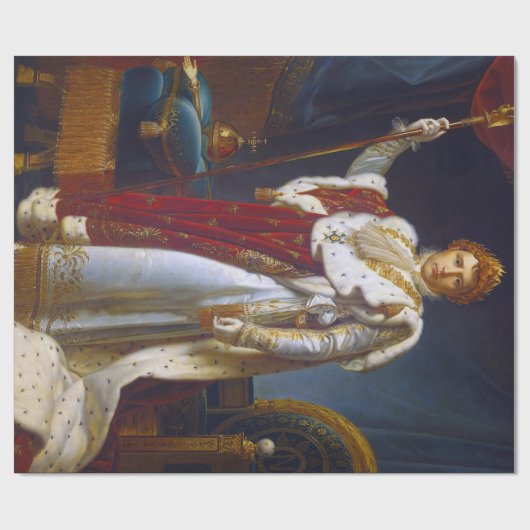 Portrait von Napoleon Bonaparte, Francois Gérard Geschenkpapier (Flach)