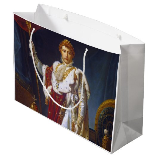 Portrait von Napoleon Bonaparte, Francois Gérard Große Geschenktüte (Rückseite Schrägansicht)