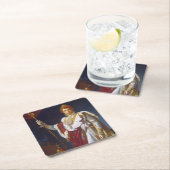 Portrait von Napoleon Bonaparte, Francois Gérard Rechteckiger Pappuntersetzer (Vor Ort)