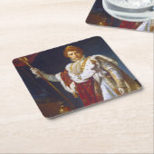 Portrait von Napoleon Bonaparte, Francois Gérard Rechteckiger Pappuntersetzer (angewinkelt)