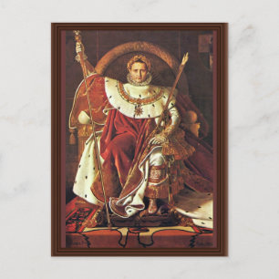 Portrait von Napoleon I. Von Ingres Jean Auguste D Postkarte