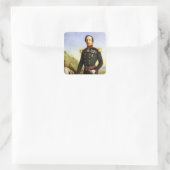 Portrait von Napoleon III 1852 Quadratischer Aufkleber (Tasche)