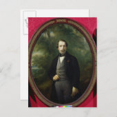 Portrait von Napoleon III c.1857 Postkarte (Vorne/Hinten)