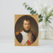 Portrait von Napoleon in Uniform Postkarte (Stehend Vorderseite)