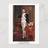 Portrait von Napoleon von Jacques-Louis David Postkarte (Vorderseite)