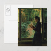 Portrait von Natalia Petrunkevitsin, 1893 Postkarte (Vorne/Hinten)