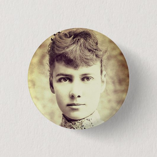 Portrait von Nellie Bly Button (Vorderseite)