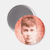 Portrait von Nellie Bly Magnet (Vorderseite/Rückseite)