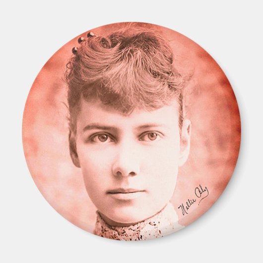 Portrait von Nellie Bly Magnet (Vorne)