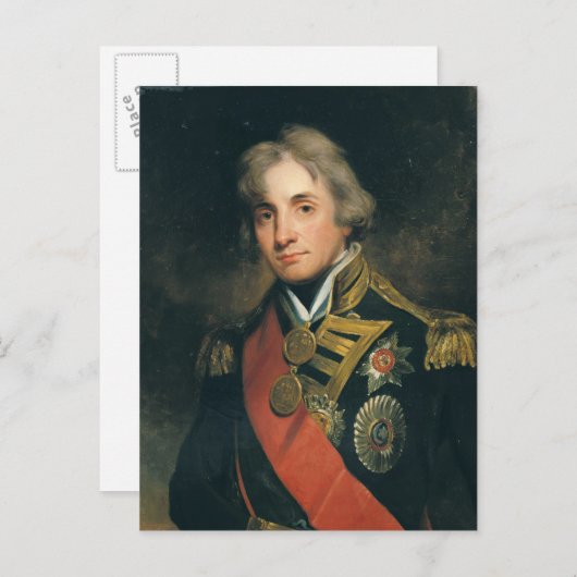 Portrait von Nelson Postkarte (Vorne/Hinten)