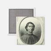 Portrait von Niccolo Machiavelli Magnet (Vorderseite/Rückseite)