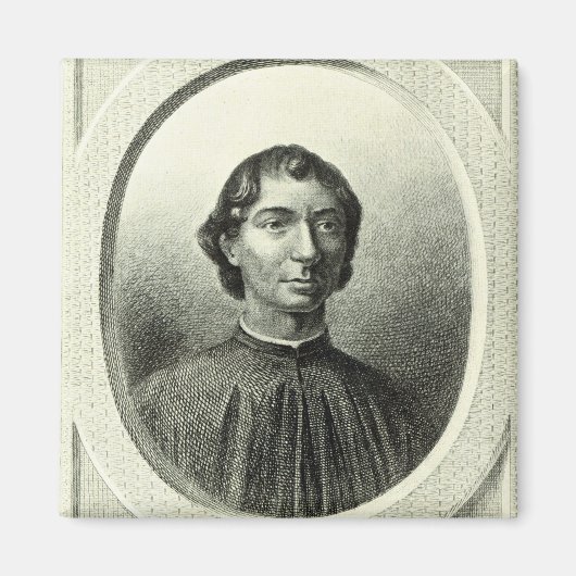 Portrait von Niccolo Machiavelli Magnet (Vorne)