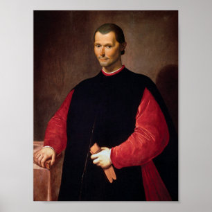 Portrait von Niccolò Machiavelli Poster