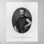 Portrait von Niccolo Machiavelli Poster (Vorne)