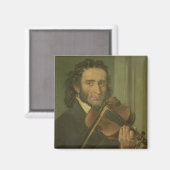Portrait von Niccolo Paganini Magnet (Vorderseite/Rückseite)