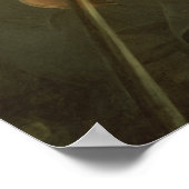 Portrait von Niccolo Paganini Poster (Ecke)