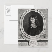 Portrait von Nicolas Fouquet 1662 Postkarte (Vorne/Hinten)