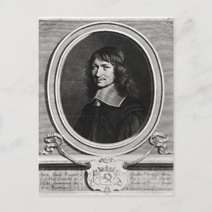 Portrait von Nicolas Fouquet 1662 Postkarte