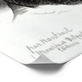 Portrait von Nicolas Fouquet, in Gravur von Maurin Poster (Ecke)