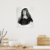 Portrait von Nicolas Fouquet, in Gravur von Maurin Poster (Küche)