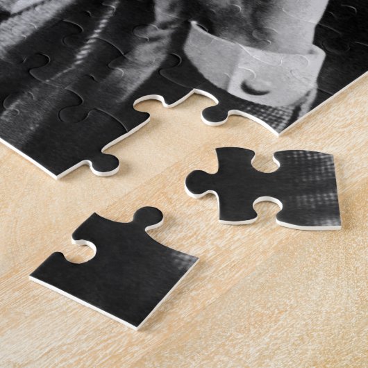 Portrait von Nikola Tesla Puzzle (Seite)