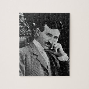 Portrait von Nikola Tesla Puzzle