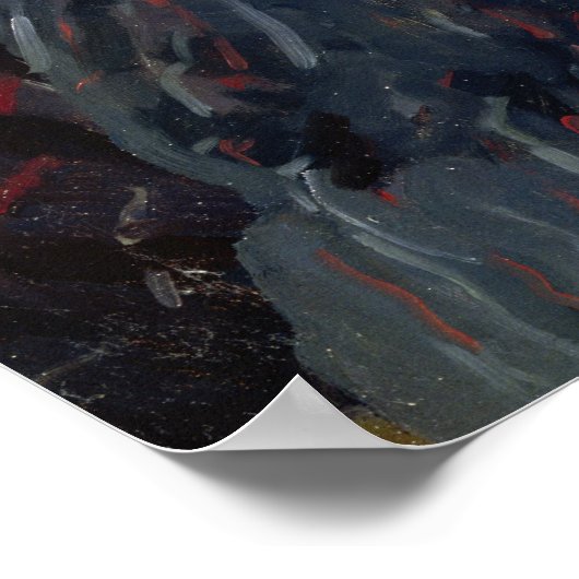 Portrait von Nikolay Leskov Poster (Ecke)