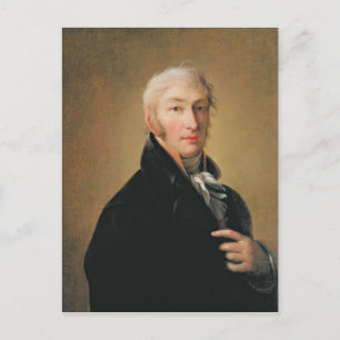 Portrait von Nikolay Mikhaylovich Karamzin , 1805 Postkarte