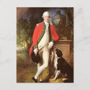 Portrait von Oberst John Bullock von Gainsborough Postkarte
