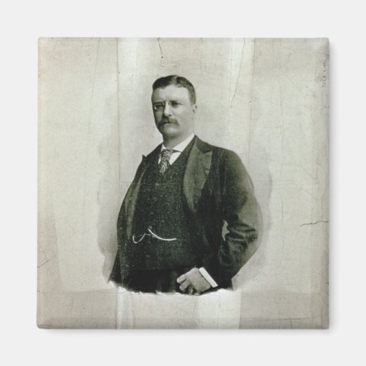 Portrait von Oberst Theodore Roosevelt (Litho) Magnet (Vorne)