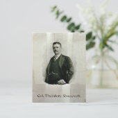 Portrait von Oberst Theodore Roosevelt (Litho) Postkarte (Stehend Vorderseite)