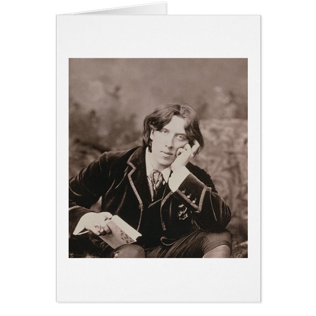 Portrait von Oscar Wilde (1854-1900), 1882 (b/w ph (Vorne)