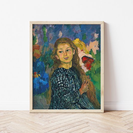 Portrait von Ottilia | Giovanni Giacometti Poster