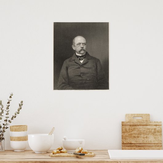 Portrait von Otto von Bismarck Poster (Küche)