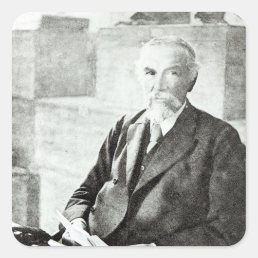 Portrait von P. L. Sclater, Quadratischer Aufkleber (Vorderseite)