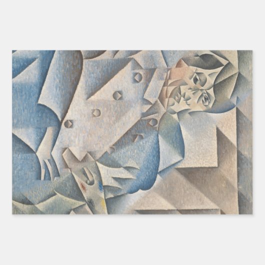 Portrait von Pablo Picasso von Juan Gris Geschenkpapier Set (Vorderseite)